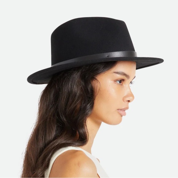 NWT - Brixton Adult Messer Fedora 100% Wool Felt Hat - Size L - Picture 5 of 13